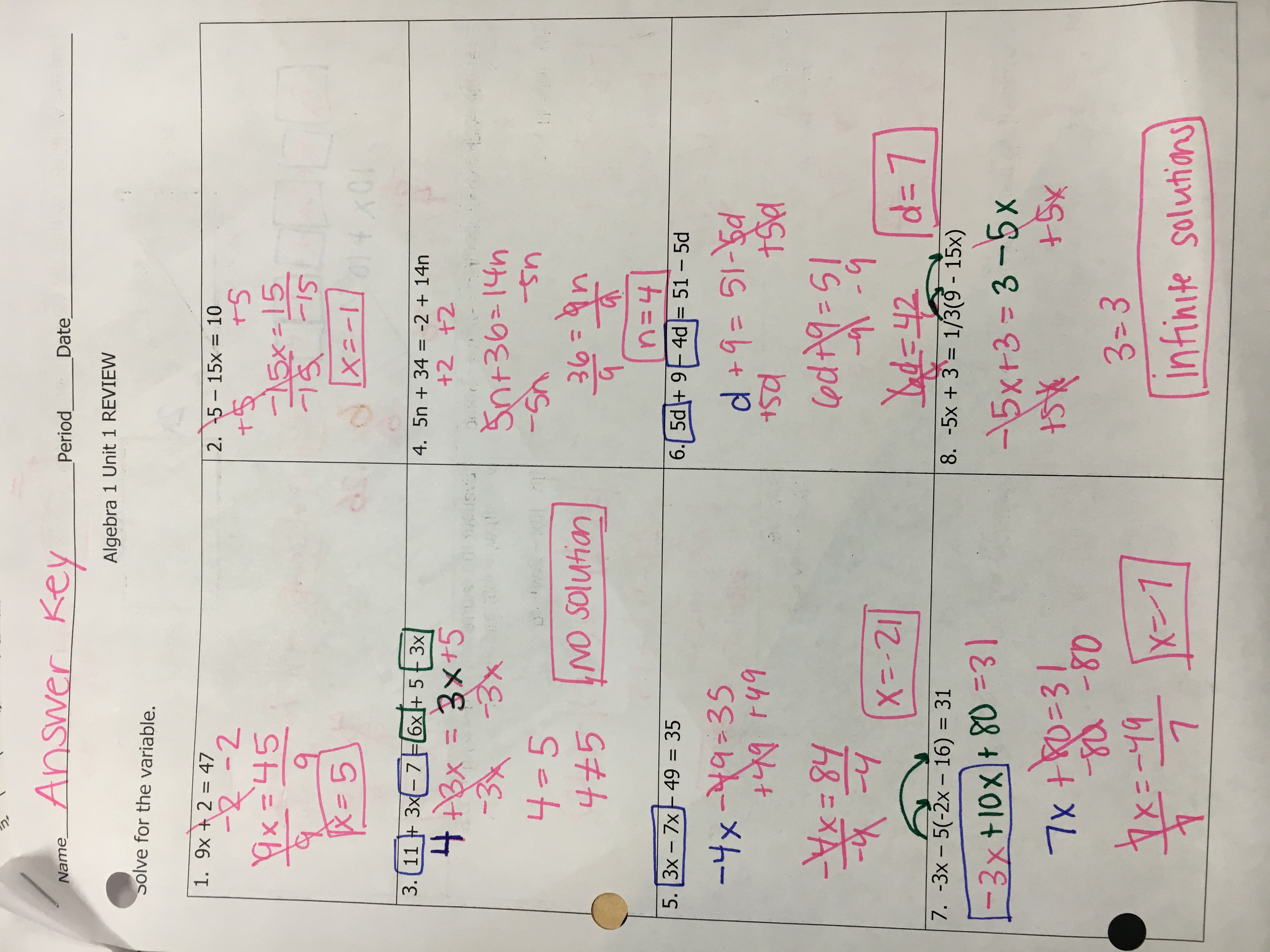 Homework 4 Solving Systems By Elimination